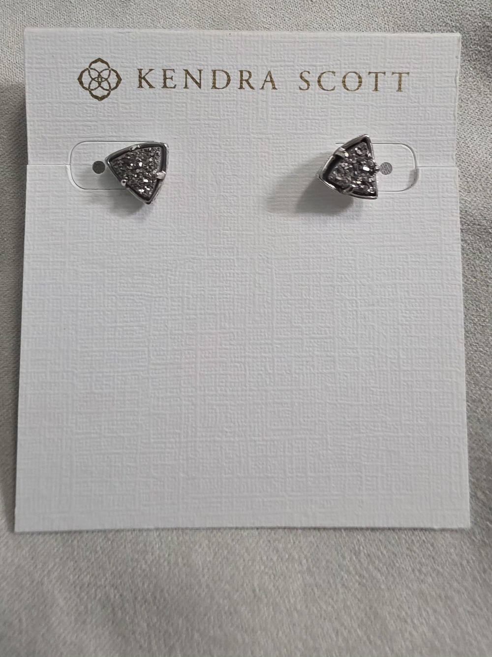 Kendra Scott Silver Perry Druzy Studs
